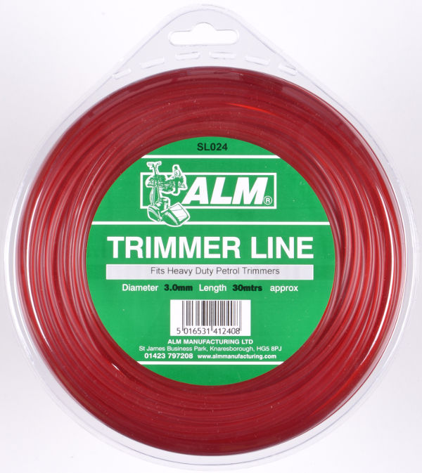 3mm x 28m - Red Trimmer Line - 1/4 kg Pack